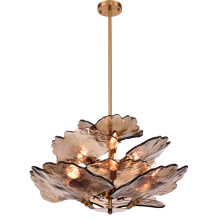 Kanova Lighting KCH5180-28 - Noturne Chandelier - Small L28" W28" H16" Warm Brass 120 V 9 E12 Candelabra